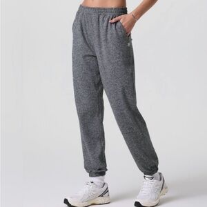 Vuori Boyfriend Heather Gray Knit Fabric